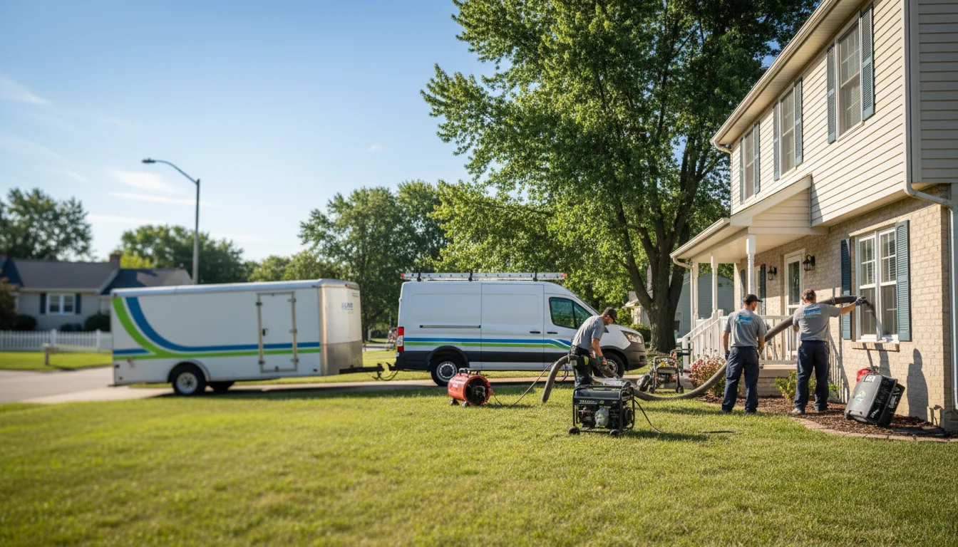 Flooded Basement Restoration And Cleanup With Repair in De Witt, MO near me